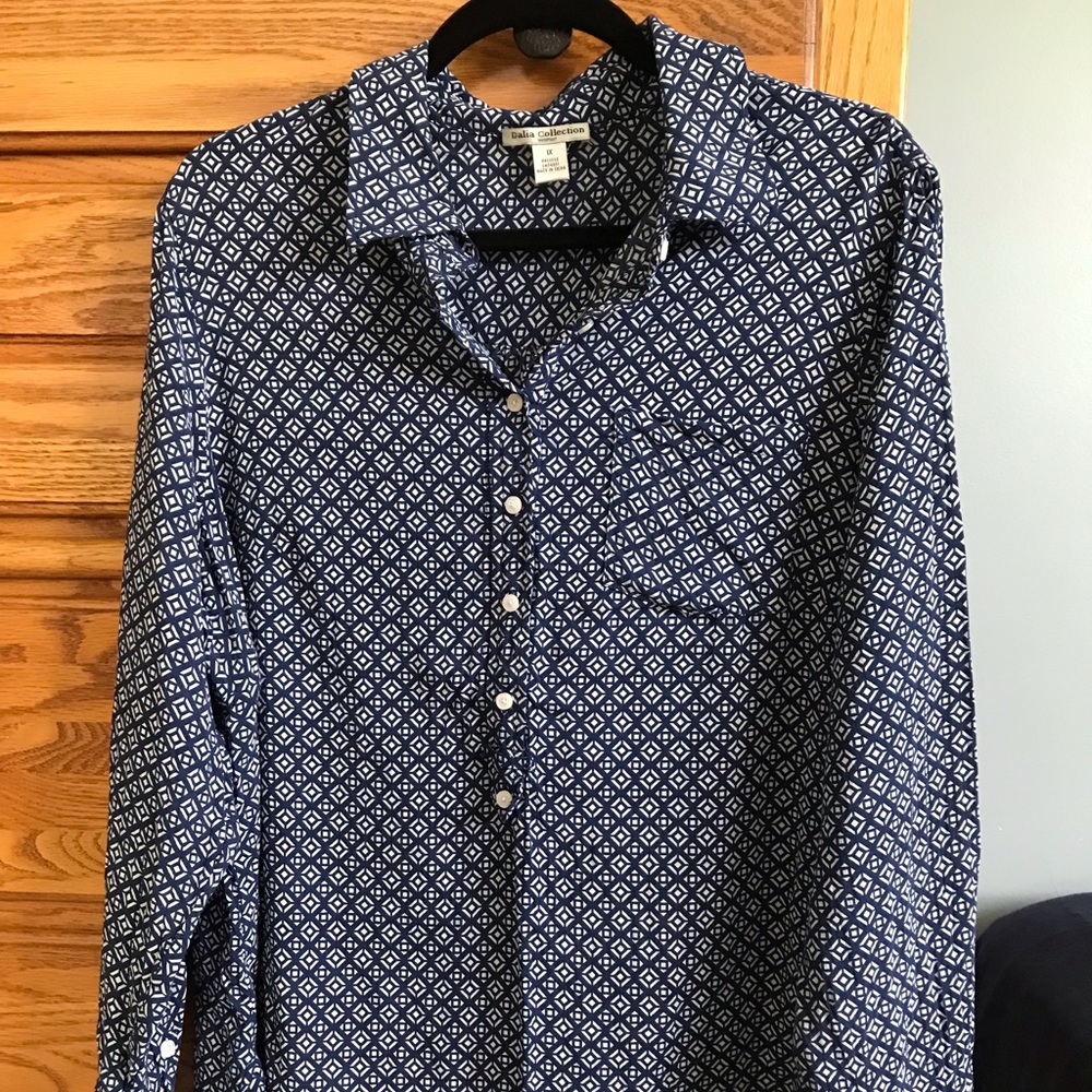 Blue Print Plus Top